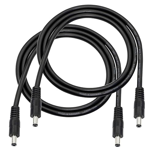 DC-DC-Kabel 5,5×2,1mm, 2 Stück